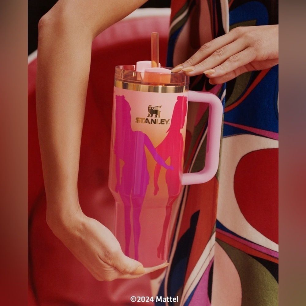 NEW Barbie x Stanley Twist ‘N Turn Barbie 40 OZ Quencher H2.0 Tumbler